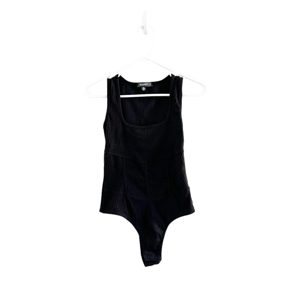 Black Striped Sleeveless Missguided Body Suit